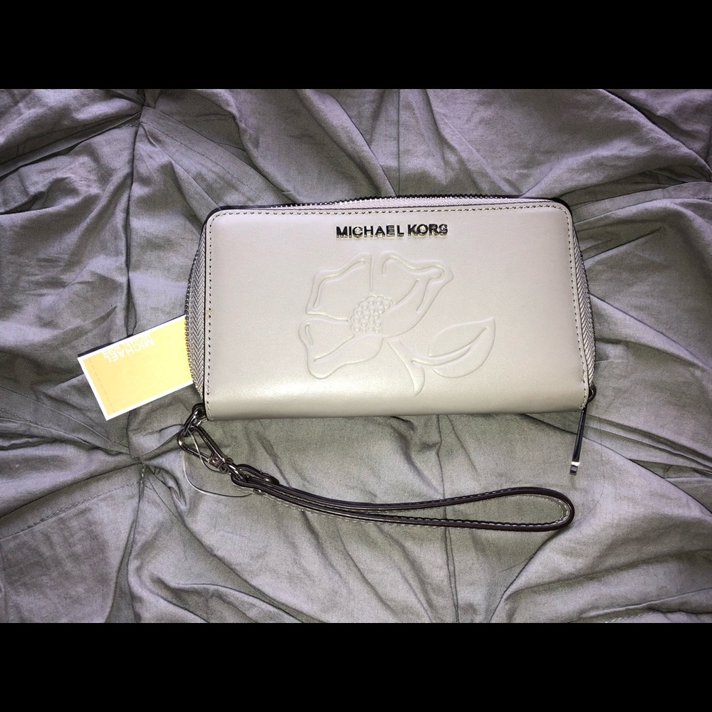 Grey floral Michael Kors Wallet